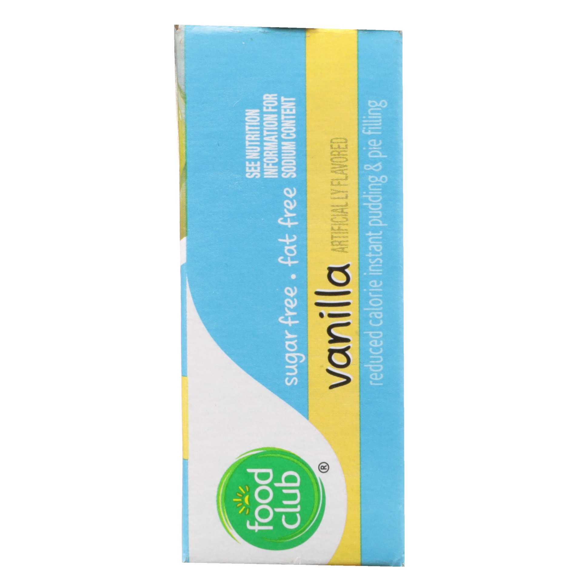 slide 5 of 6, Food Club Instant Pudding & Pie Filling - Sugar Free Vanilla, 1.34 oz