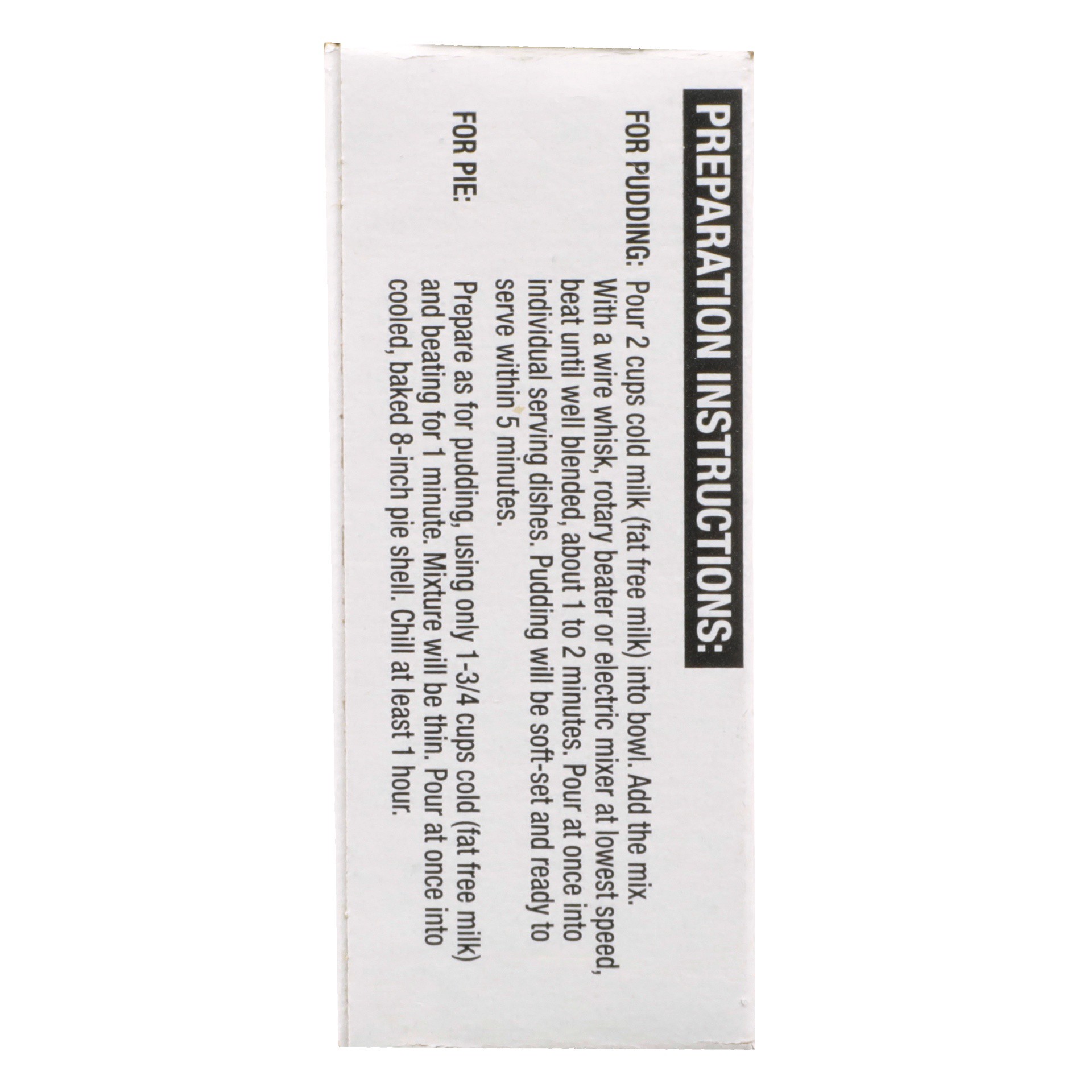 slide 3 of 6, Food Club Instant Pudding & Pie Filling - Sugar Free Vanilla, 1.34 oz