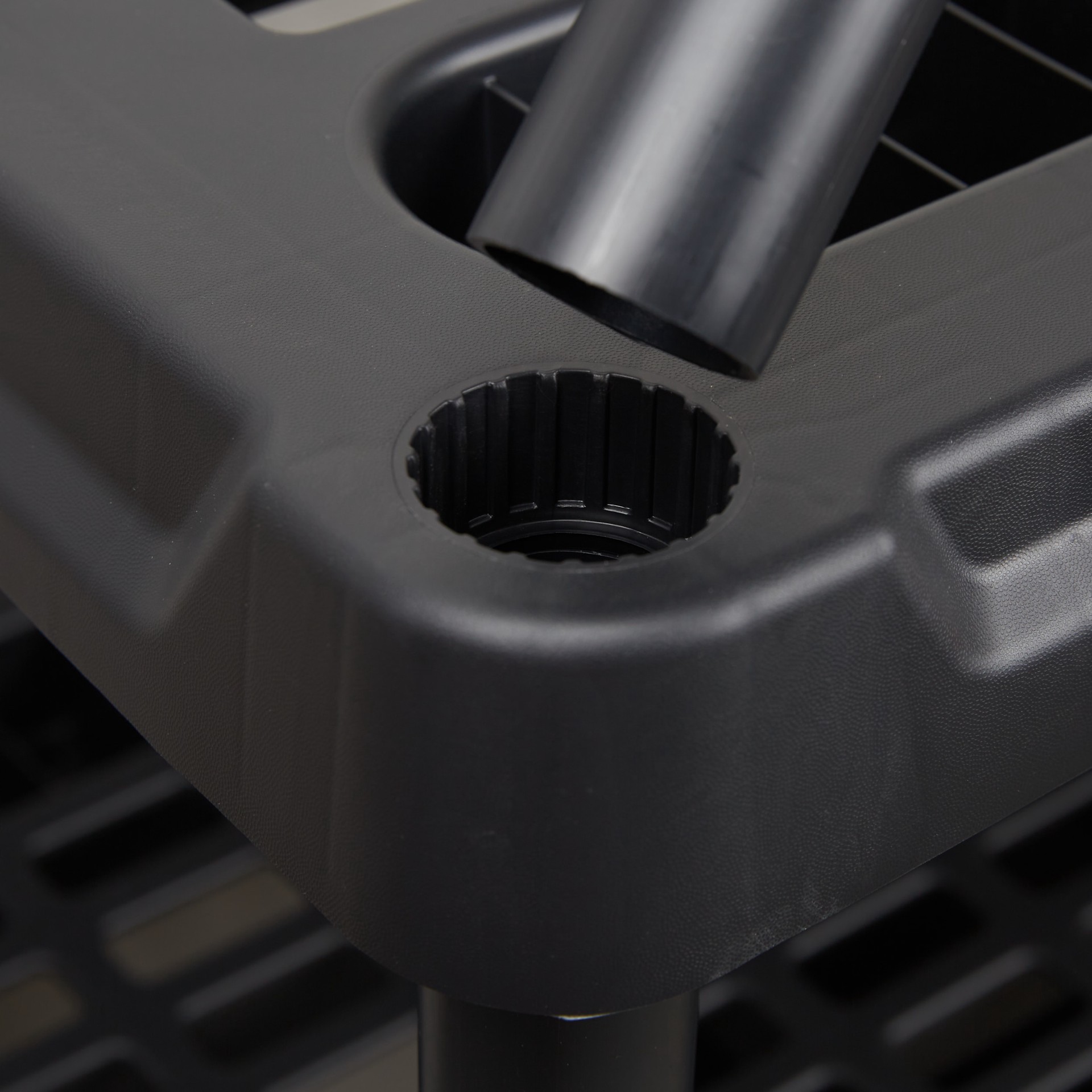 slide 3 of 6, Project Source 5 -Tier Heavy Duty Black Plastic Utility shelving unit ( 36-in W x 24-in D x 72-in H ), 1 ct