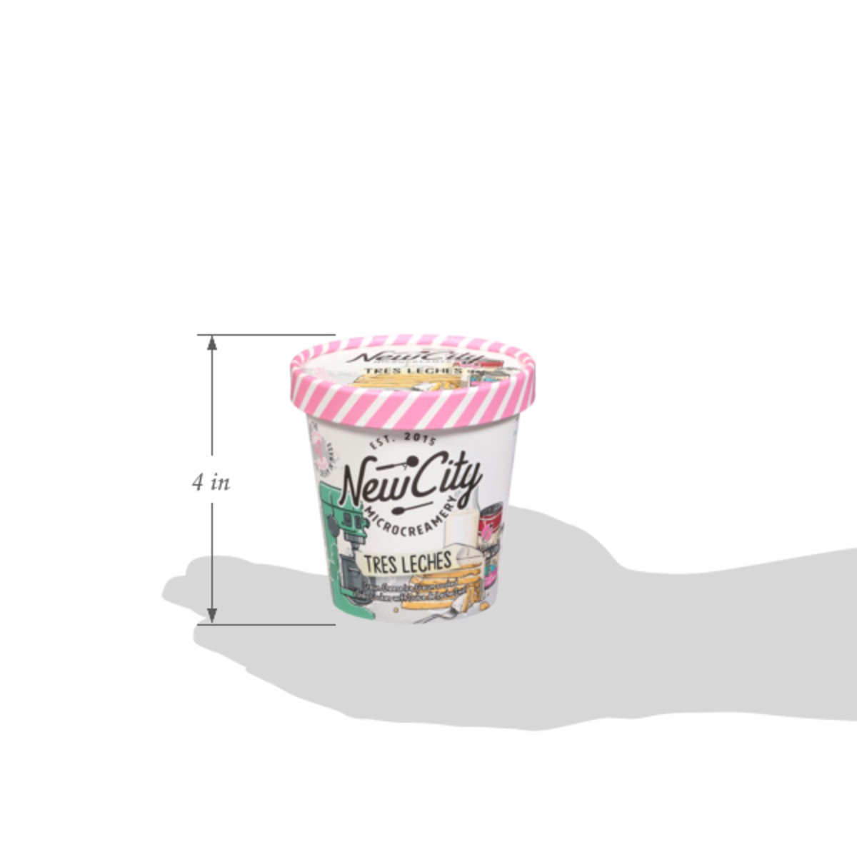 slide 12 of 15, New City Microcreamery Tres Leches Ice Cream 14 fl oz, 14 fl oz