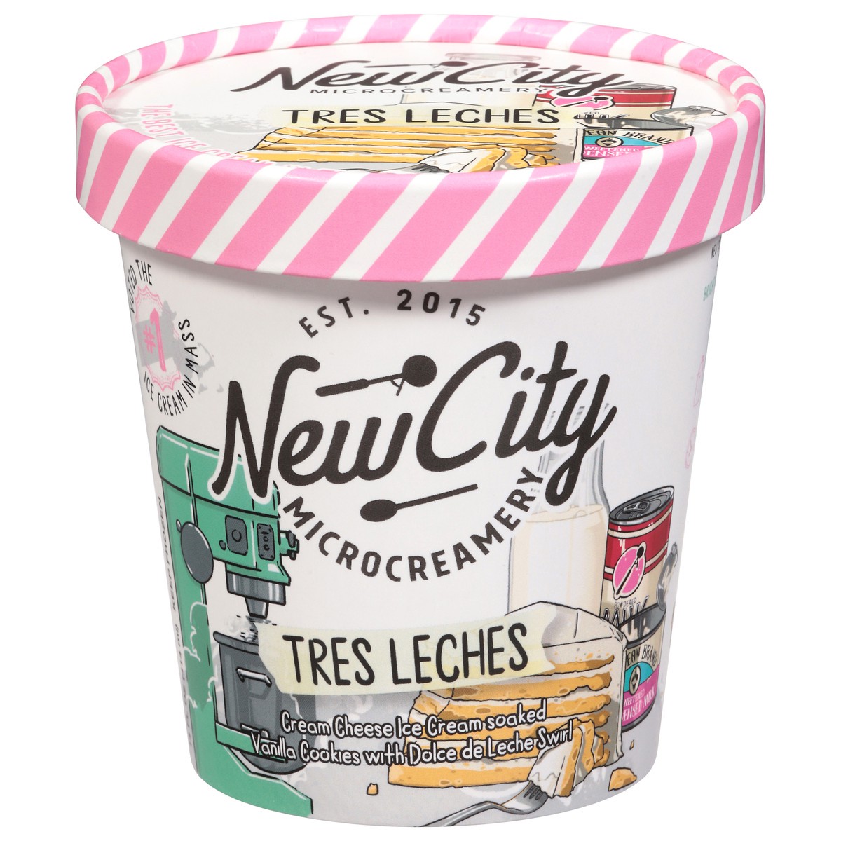 slide 9 of 15, New City Microcreamery Tres Leches Ice Cream 14 fl oz, 14 fl oz