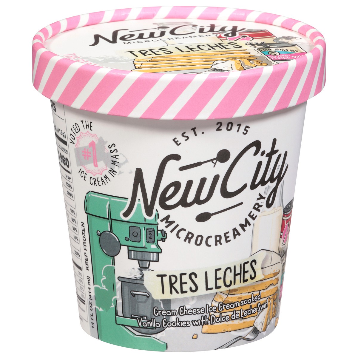 slide 7 of 15, New City Microcreamery Tres Leches Ice Cream 14 fl oz, 14 fl oz