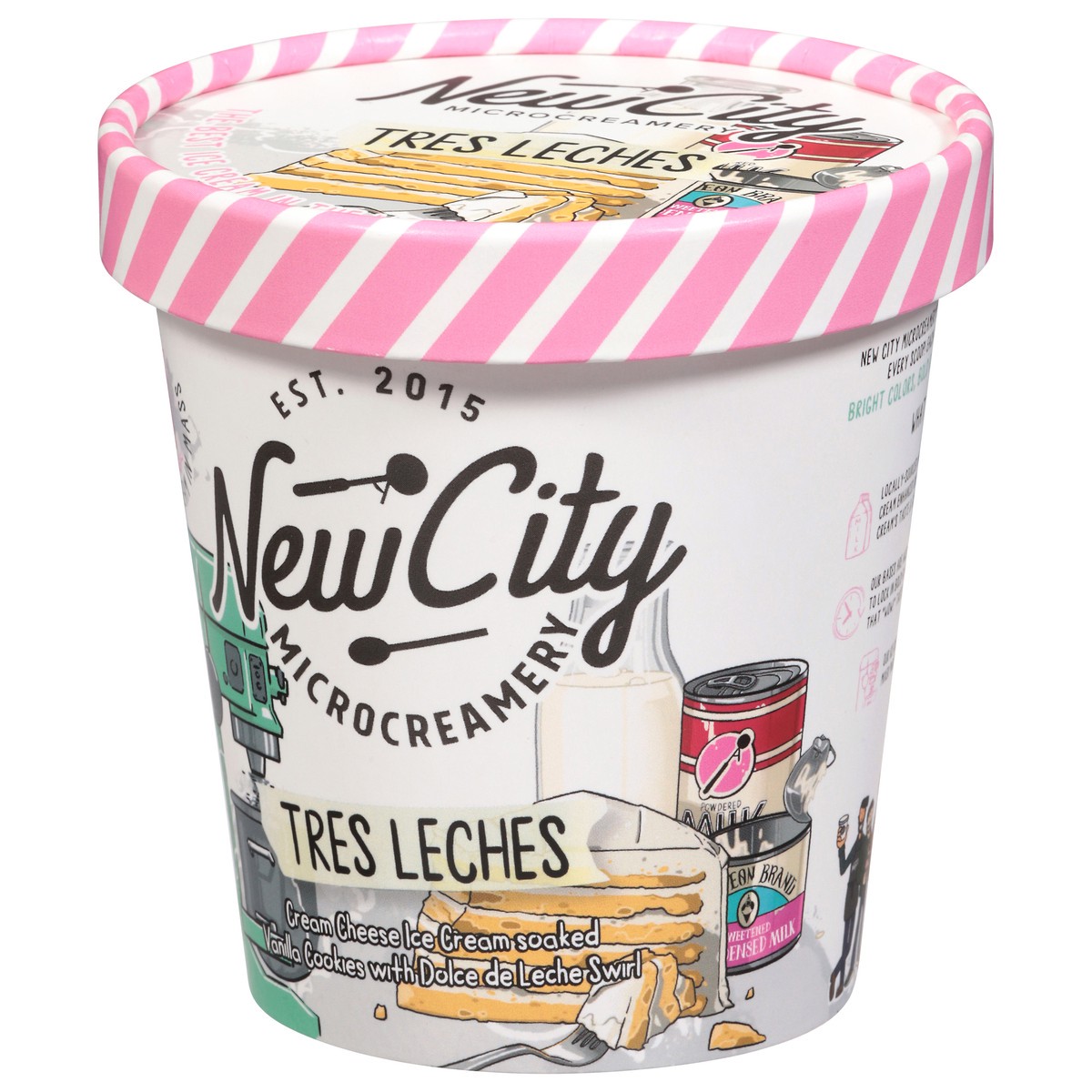 slide 2 of 15, New City Microcreamery Tres Leches Ice Cream 14 fl oz, 14 fl oz