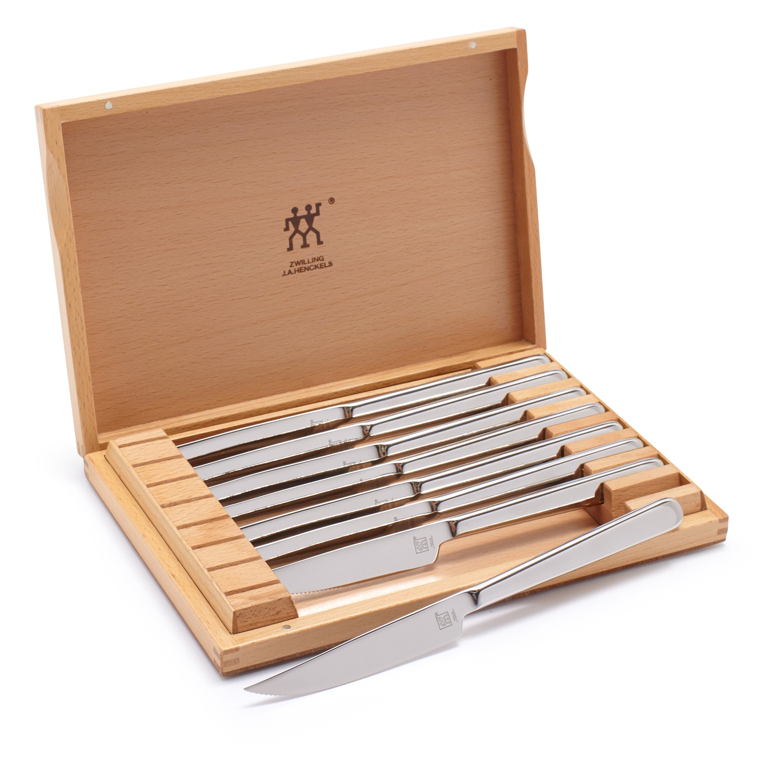 slide 1 of 1, Zwilling Steak Knives with Box, 8 ct