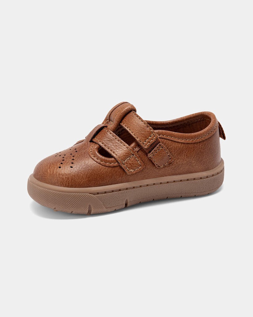 slide 4 of 6, Carter's Carters Baby Girl Every Step® First Walker Casual Shoes - Brown Brown 3.5, 1 ct