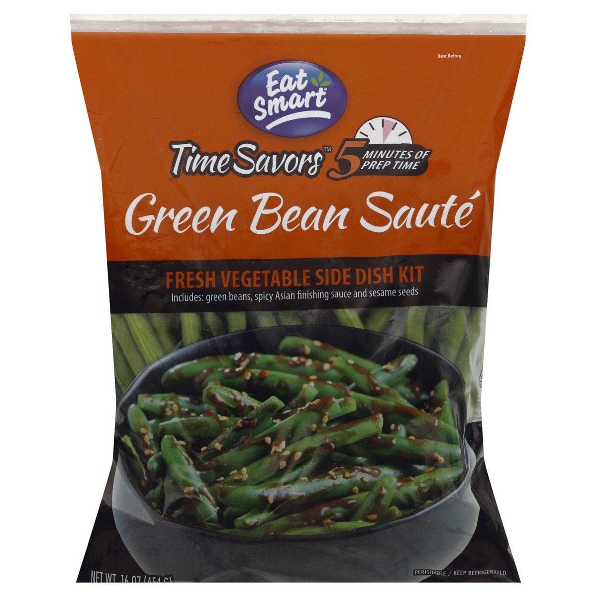 slide 4 of 6, Eat Smart Green Bean Saute 16 oz, 16 oz