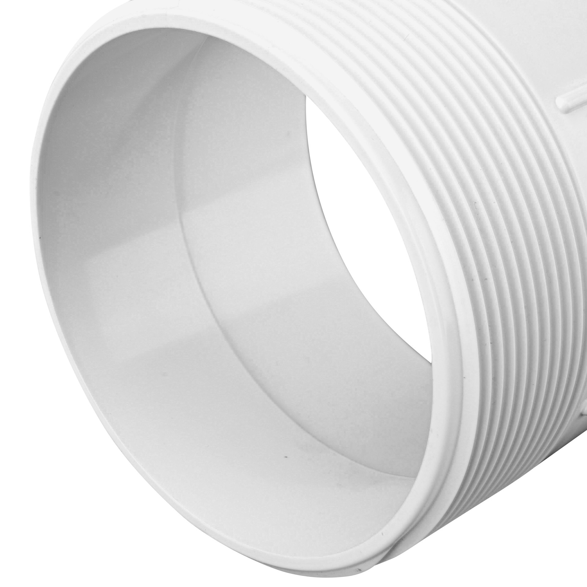 slide 5 of 6, NDS PVC Male Adapter, 4 in. Sewer and Drain Hub X MPT, 1 ct