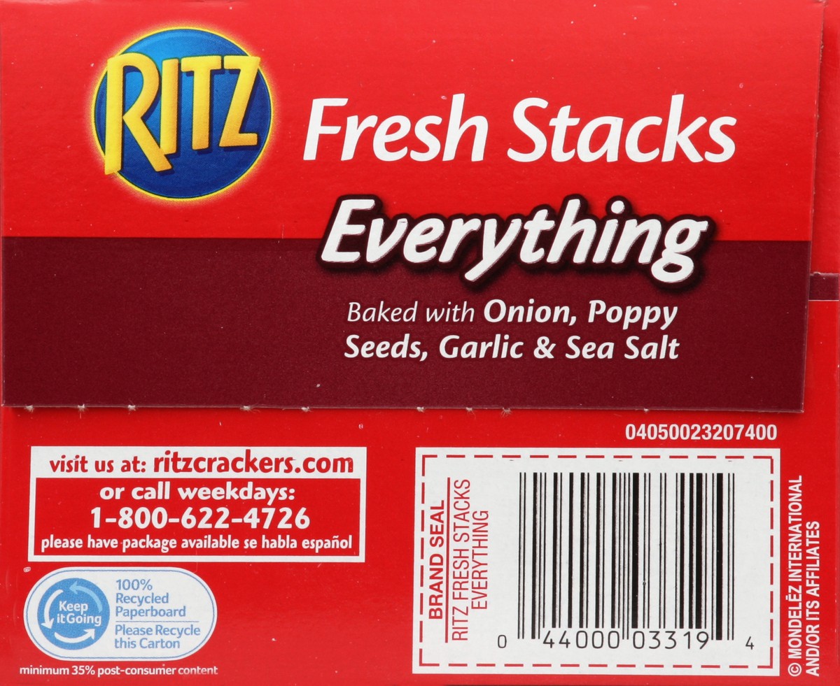 slide 4 of 7, Ritz Crackers Fresh Stacks Everything, 12.8 oz