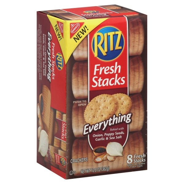 slide 1 of 7, Ritz Crackers Fresh Stacks Everything, 12.8 oz