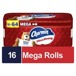 Charmin Toilet Paper Ultra Strong, 16 Mega Rolls, 2-ply Bath Tissue