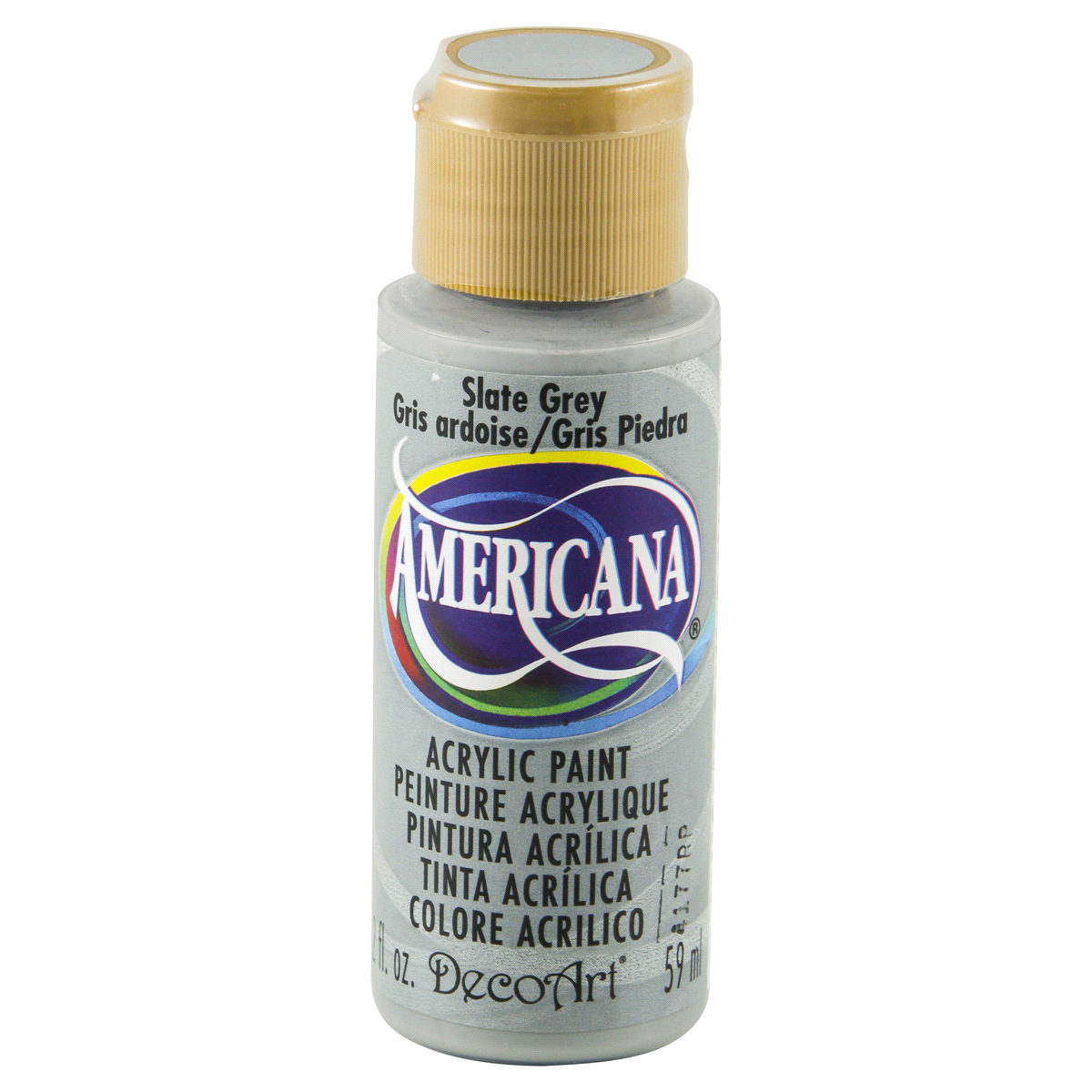 slide 1 of 4, Americana Acrylics Paint Slate Grey, 2 oz