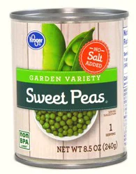 Kroger Garden Variety Sweet Peas No Salt Added