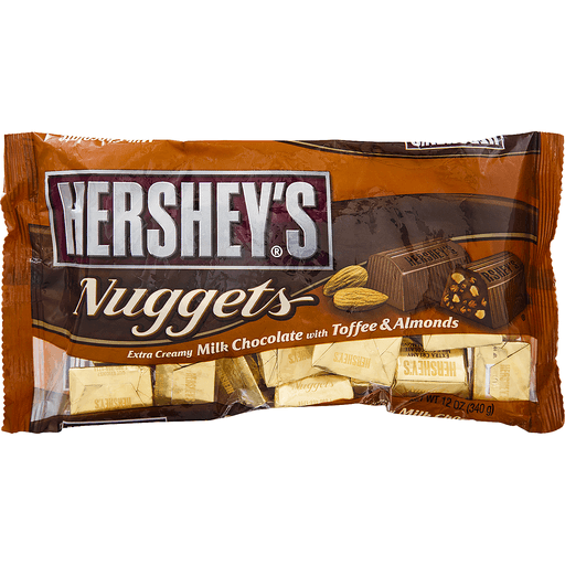 slide 2 of 18, Hershey's Nuggets Milk Chocolate With Toffee & Almonds, 12 oz