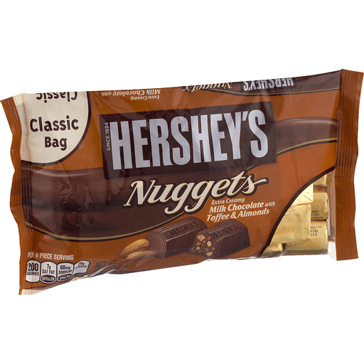 slide 4 of 18, Hershey's Nuggets Milk Chocolate With Toffee & Almonds, 12 oz