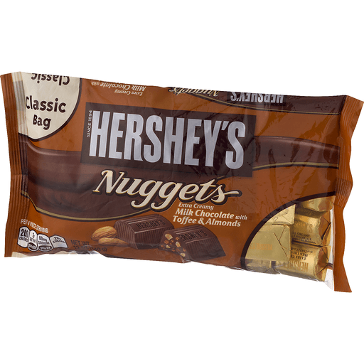 slide 6 of 18, Hershey's Nuggets Milk Chocolate With Toffee & Almonds, 12 oz