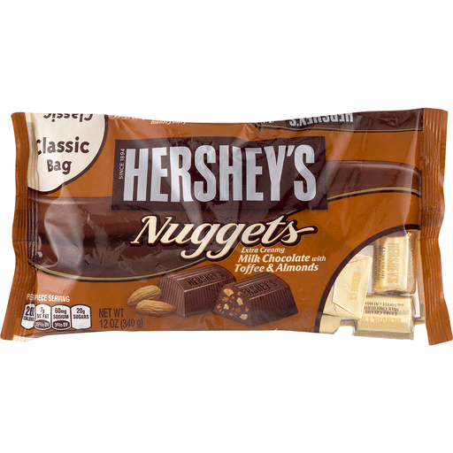 slide 8 of 18, Hershey's Nuggets Milk Chocolate With Toffee & Almonds, 12 oz