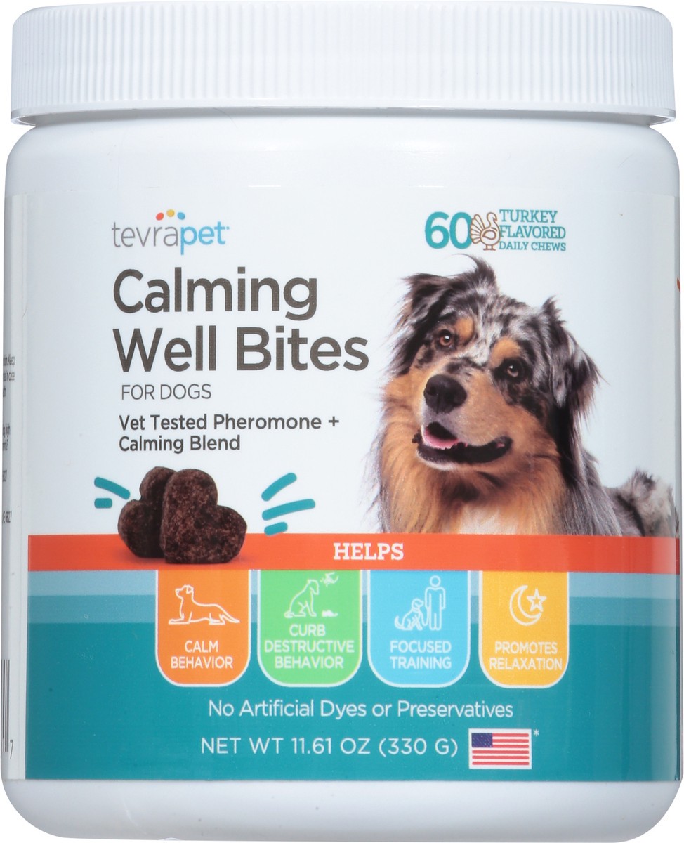 slide 5 of 13, TevraPet For Dogs Calming Well Bites Turkey Flavored Daily Chews 60 ea, 60 ct