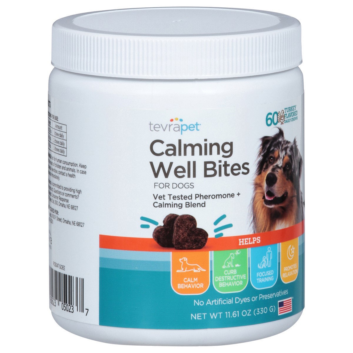 slide 8 of 13, TevraPet For Dogs Calming Well Bites Turkey Flavored Daily Chews 60 ea, 60 ct