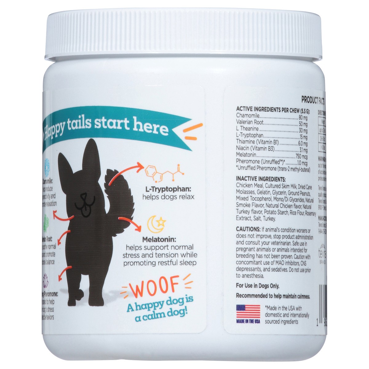 slide 9 of 13, TevraPet For Dogs Calming Well Bites Turkey Flavored Daily Chews 60 ea, 60 ct