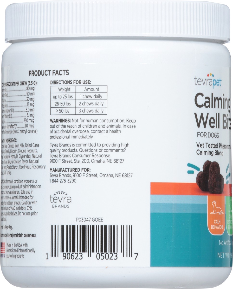 slide 10 of 13, TevraPet For Dogs Calming Well Bites Turkey Flavored Daily Chews 60 ea, 60 ct