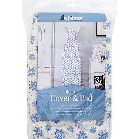 slide 1 of 1, Whitmor Deluxe Cover & Pad For Iron Board - Each, 1 ct