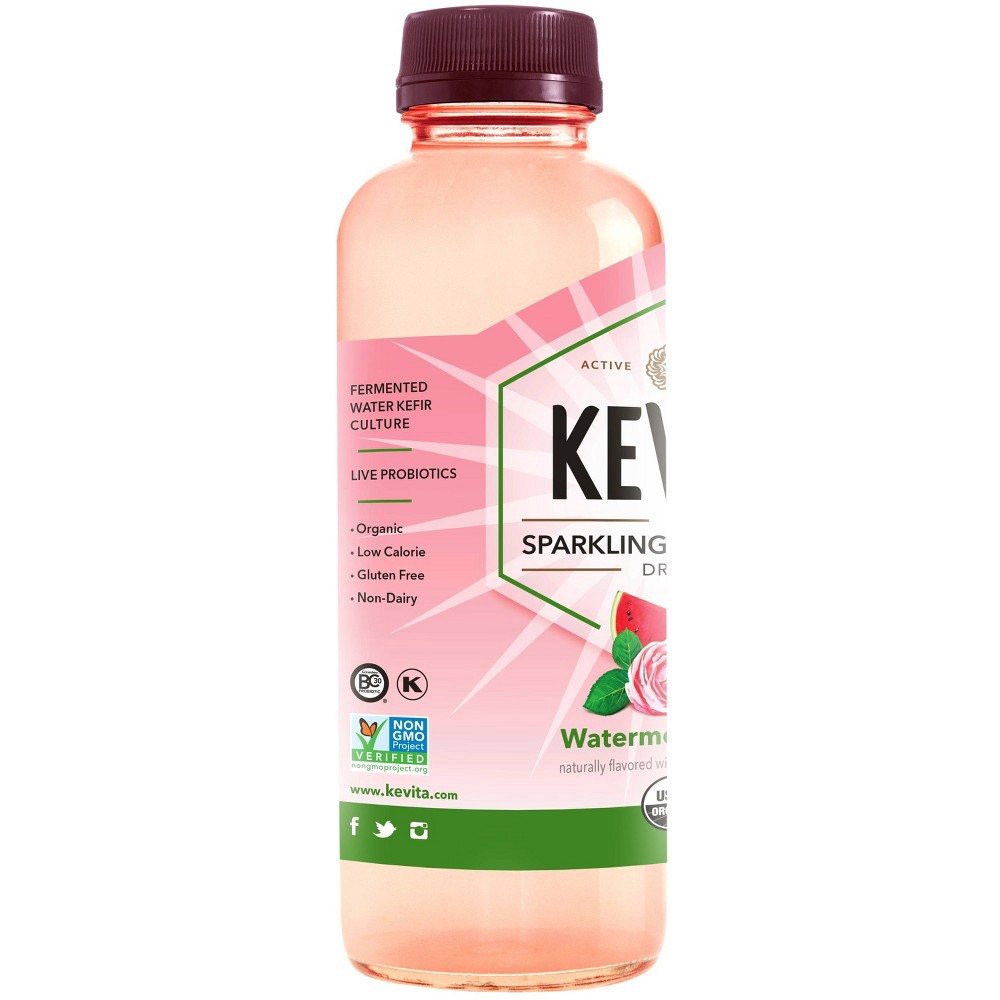 slide 2 of 4, Kevita Sparkling Probtc Watermeln Rose, 15.2 fl oz