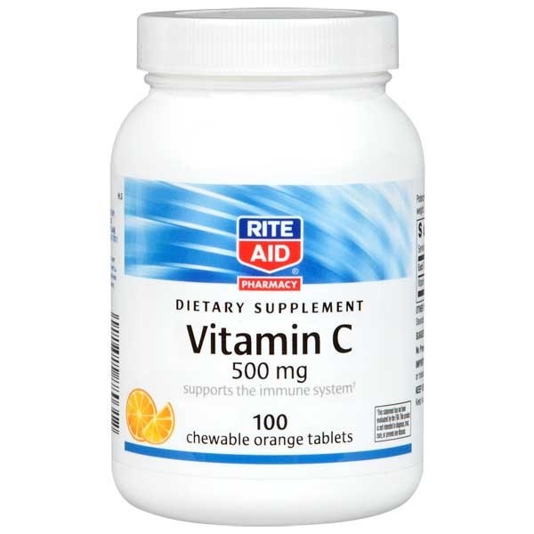 slide 1 of 2, Rite Aid Ra Vit C Chew, 100 ct