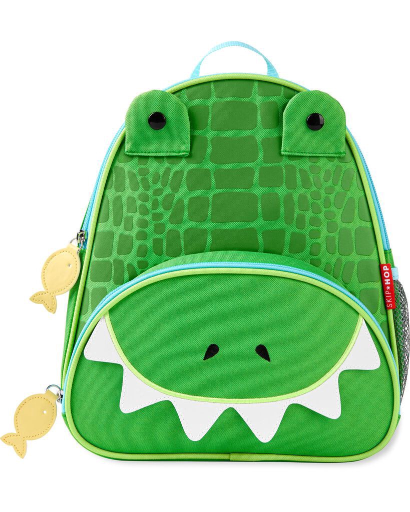 slide 3 of 8, Skiphop Zoo Little Kid Backpack - Crocodile Crocodile NS, 1 ct
