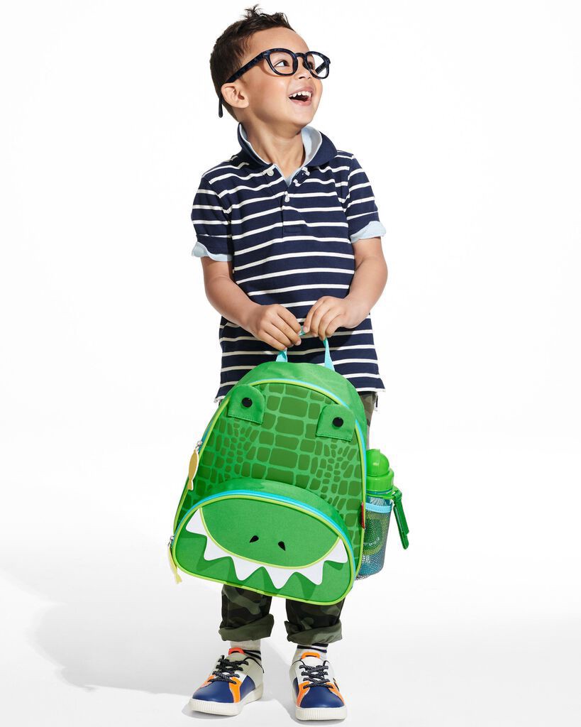 slide 4 of 8, Skiphop Zoo Little Kid Backpack - Crocodile Crocodile NS, 1 ct