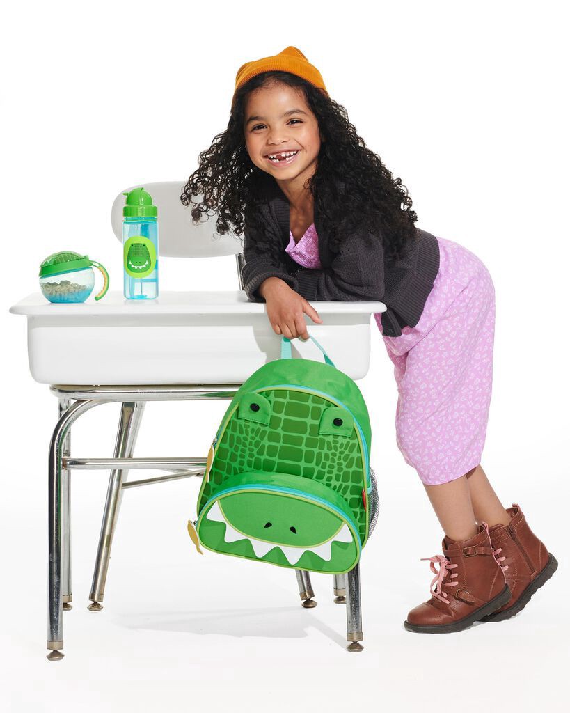 slide 2 of 8, Skiphop Zoo Little Kid Backpack - Crocodile Crocodile NS, 1 ct