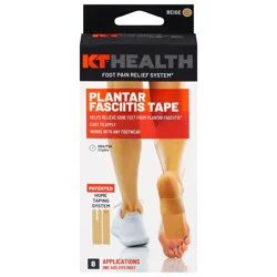 KT Health Beige One Size Plantar Fasciitis Tape - 8 Each