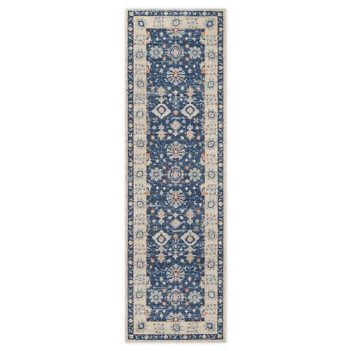 slide 1 of 5, Momeni Anatolia 2'3 x 7'6Runner - Navy, 1 ct