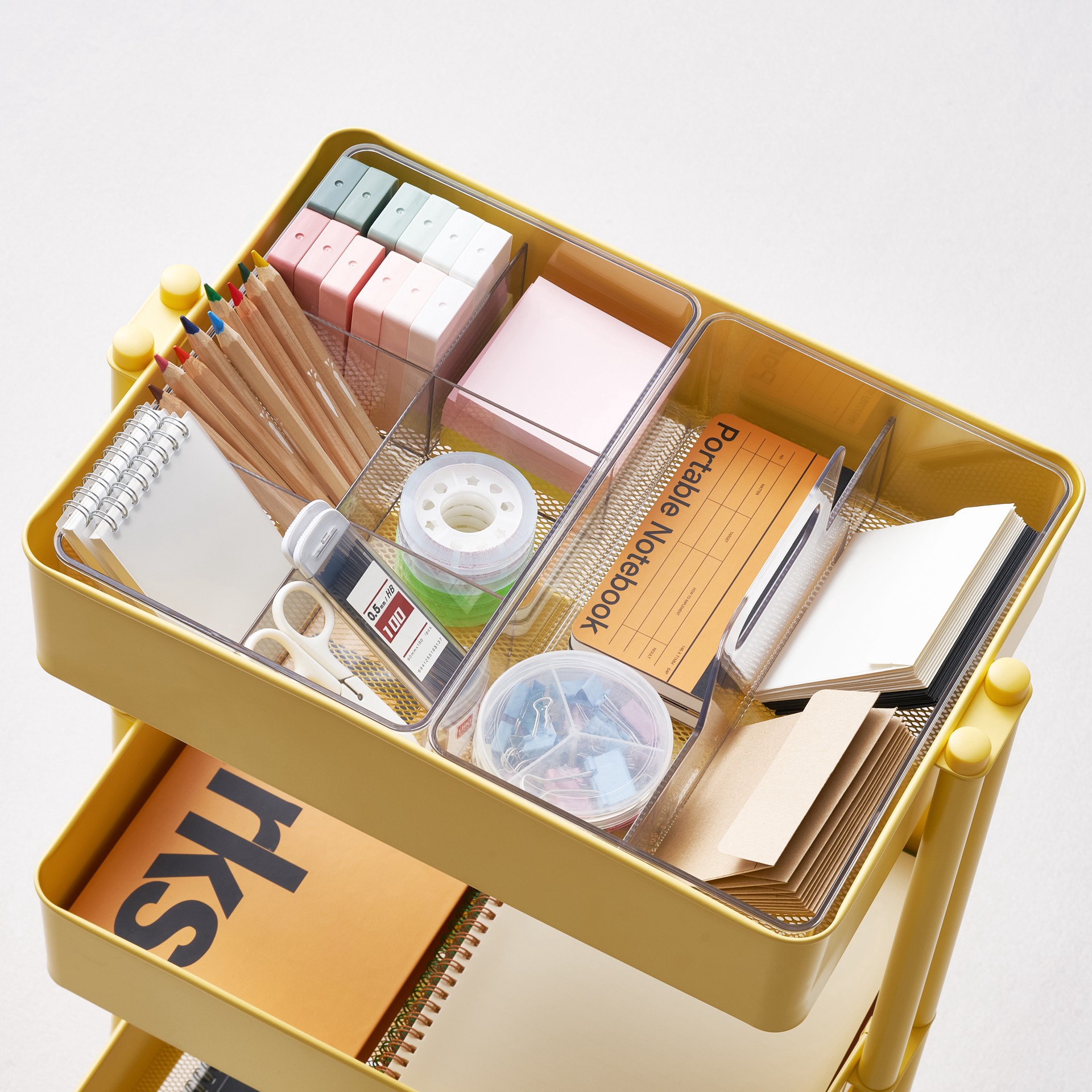 slide 6 of 6, 6-Slot Storage Organizer Bin By Simply Tidy, 11 in x 7 in x 3 in