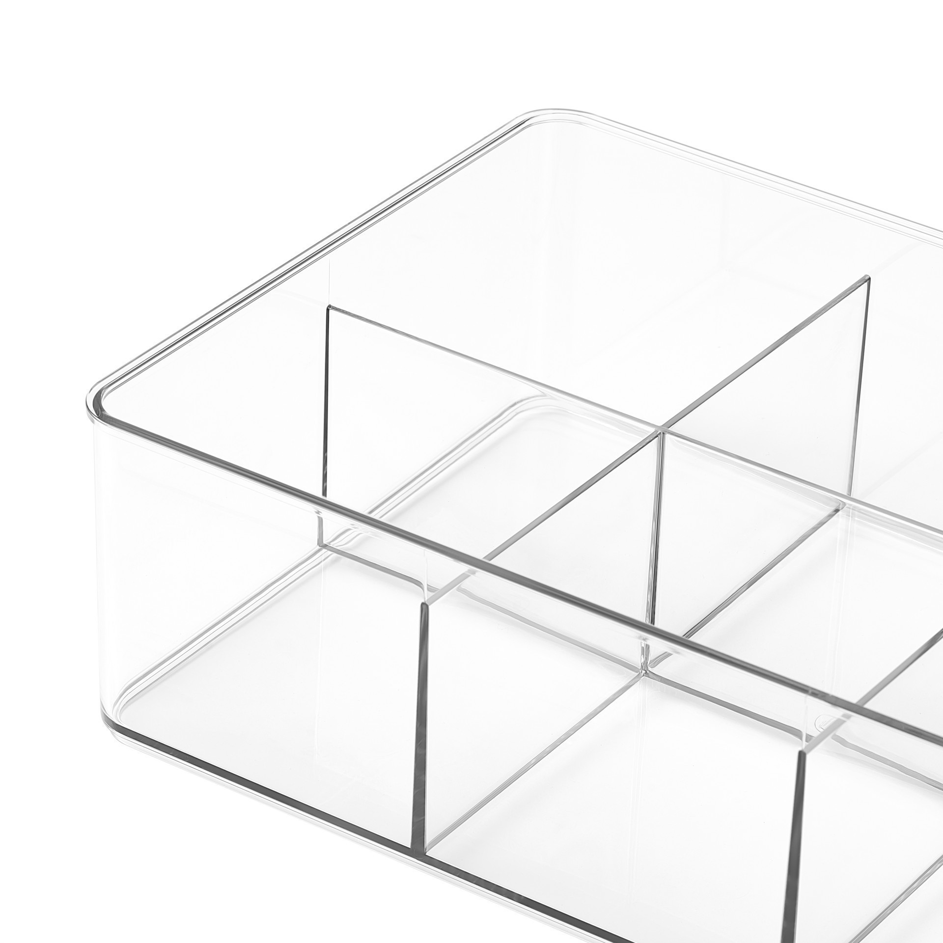 slide 2 of 6, 6-Slot Storage Organizer Bin By Simply Tidy, 11 in x 7 in x 3 in