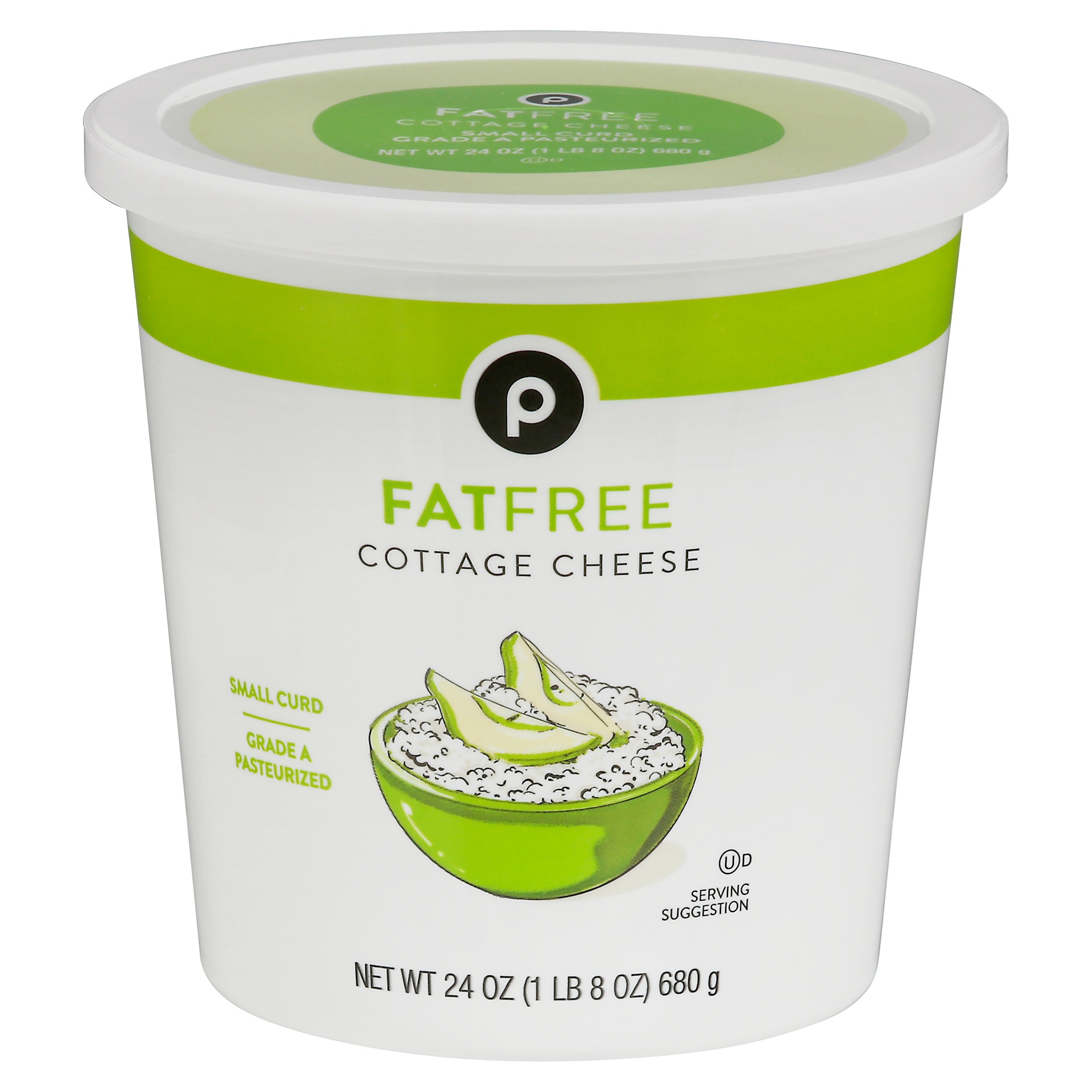 slide 1 of 1, Publix Fat Free Small Curd Cottage Cheese, 24 oz