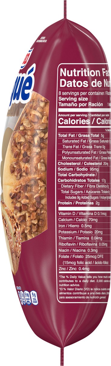 slide 6 of 7, Bimbo Panqué con Nuez Plain Pound Cake with Pecans, 9.88 oz, count, Soft Pound Cakes, Bag, 9.88 oz