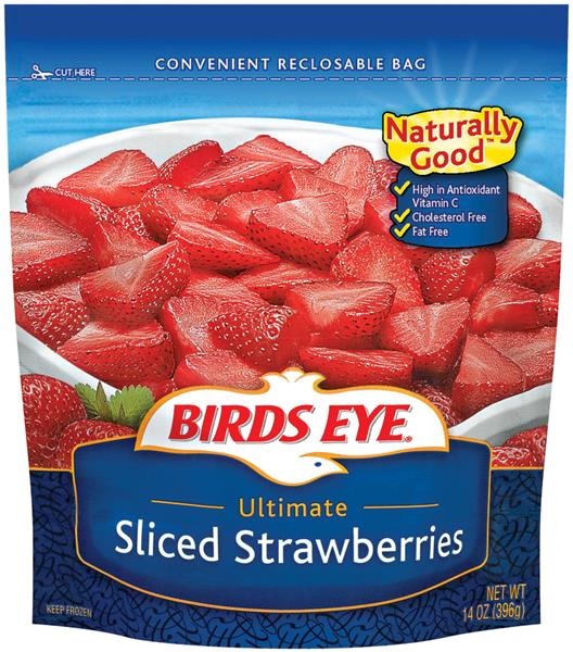 slide 1 of 1, Birds Eye Sliced Strawberries, 14 oz