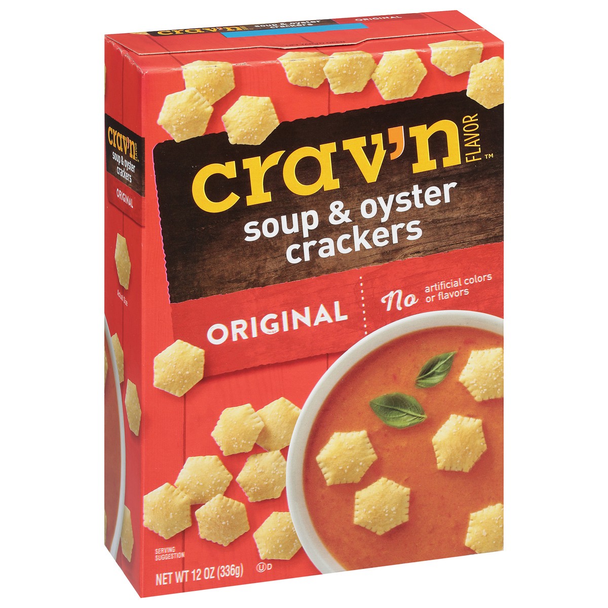 slide 8 of 9, Crav'n Flavor Original Soup & Oyster Crackers 12 oz, 12 oz