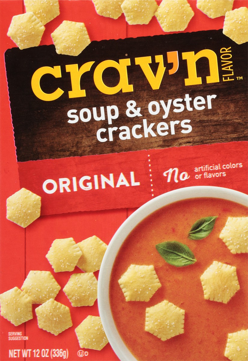 slide 4 of 9, Crav'n Flavor Original Soup & Oyster Crackers 12 oz, 12 oz