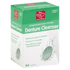 slide 1 of 1, Harris Teeter Effervescent Denture Cleanser - Dual Action, 84 ct