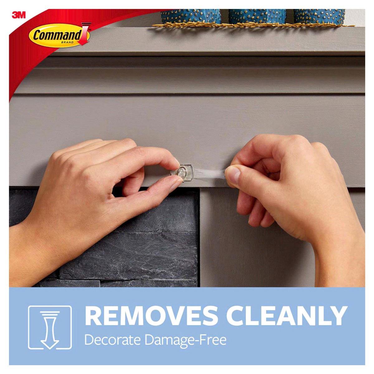 slide 23 of 29, 3M Command Damage-Free Clear Decorating Clips, 20 ct