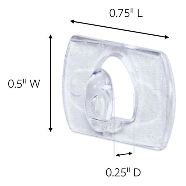 slide 11 of 29, 3M Command Damage-Free Clear Decorating Clips, 20 ct