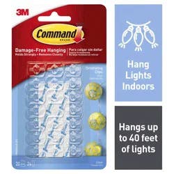 3M Command Damage-Free Clear Decorating Clips