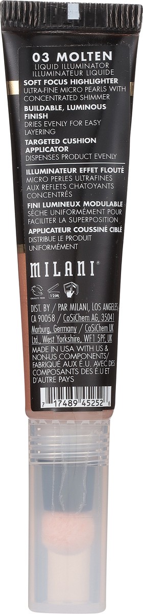 slide 9 of 9, Milani Conceal + Perfect Liquid Highlighter Molten, 1 ct