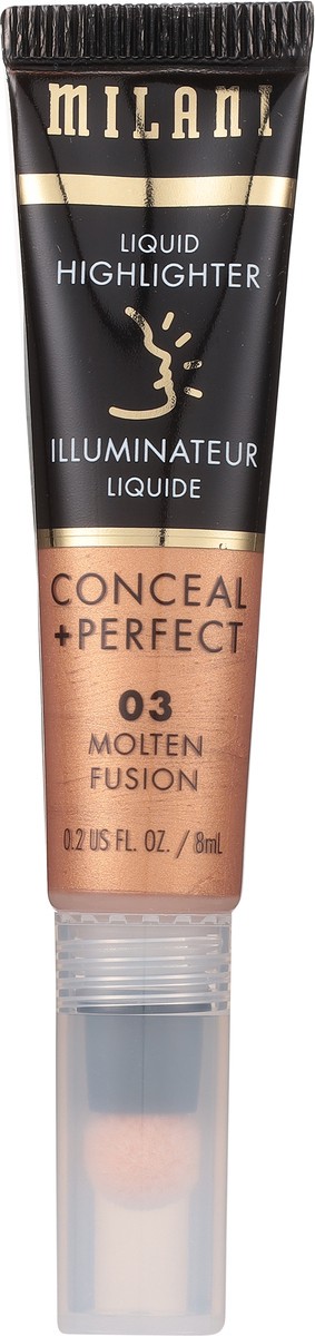 slide 4 of 9, Milani Conceal + Perfect Liquid Highlighter Molten, 1 ct