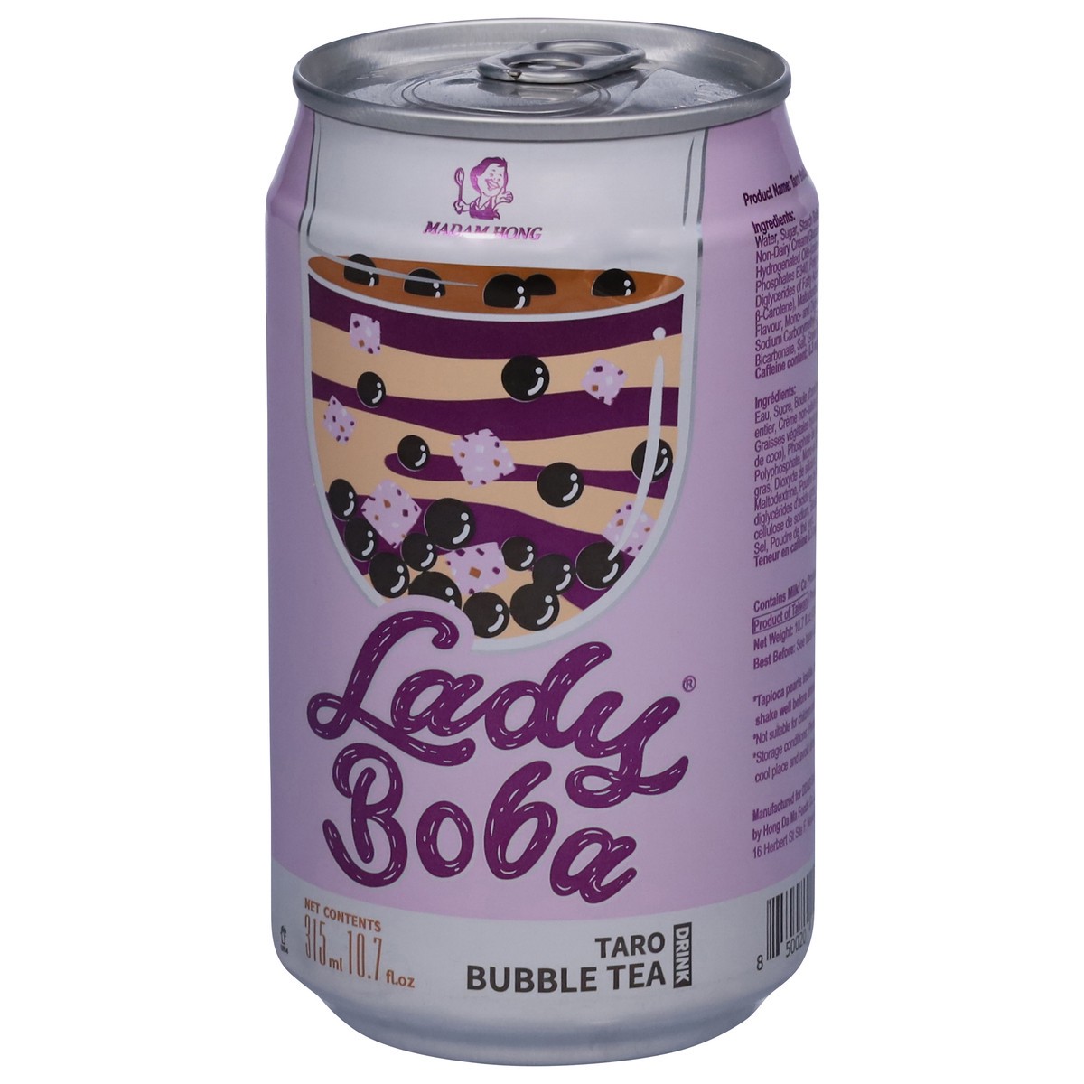 slide 11 of 13, Lady Boba Taro Bubble Tea Drink 10.7 fl oz, 10.7 fl oz