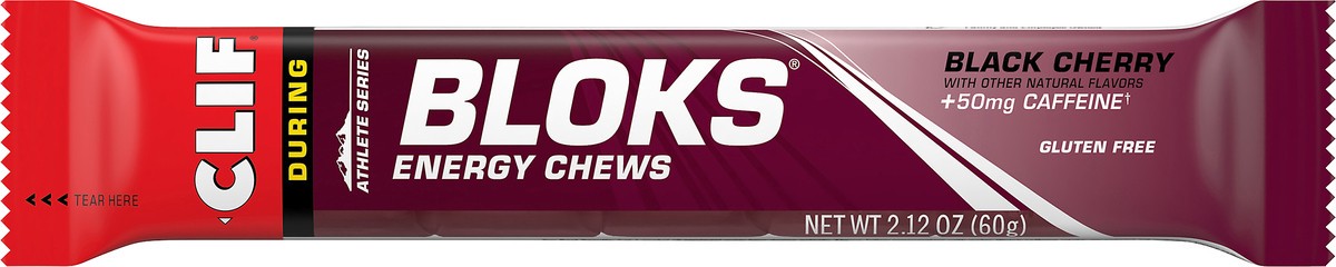 slide 10 of 11, Clif Cherry Bloks Energy Chews, 2.12 oz