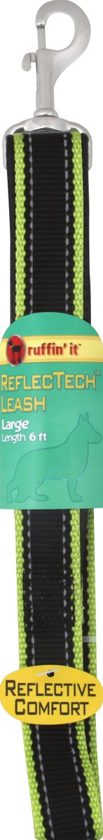 slide 1 of 2, Ruffin' It Ruffin It Large Reflectech Dog Leash, 1 ct