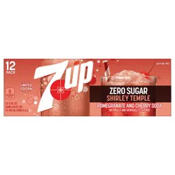 7 Up Shirley Temple Zero Sugar 12pk Can Soda