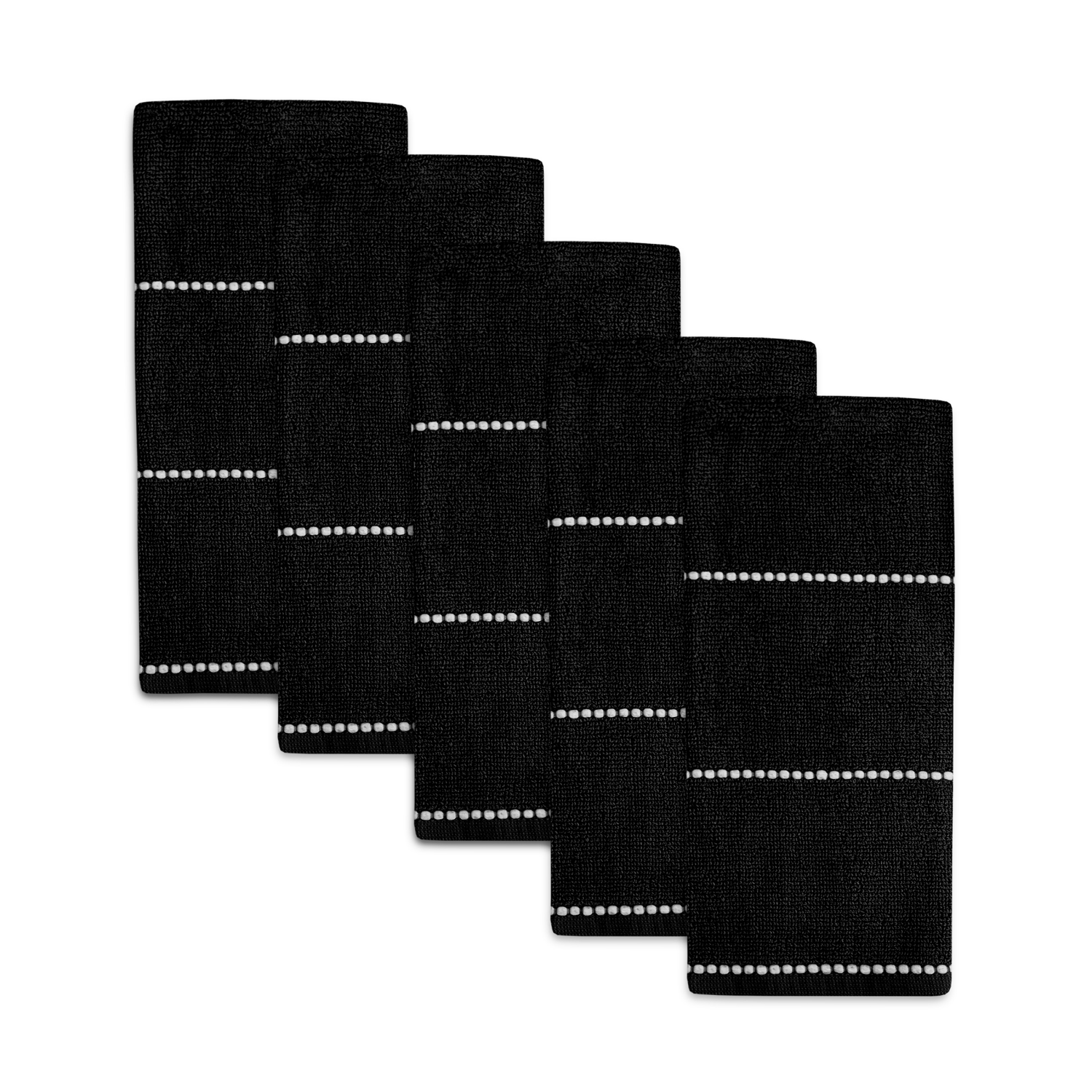 slide 1 of 1, F&S Utility Dot KT 5pk Jet Black, 5 ct